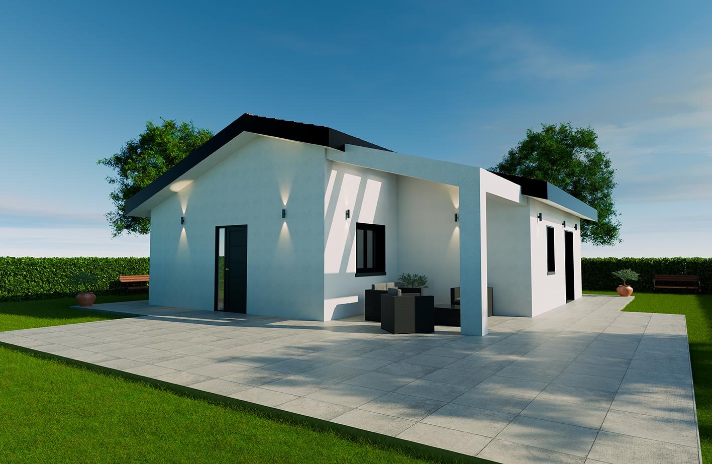 Villa_A1a_Render_Cortile_2