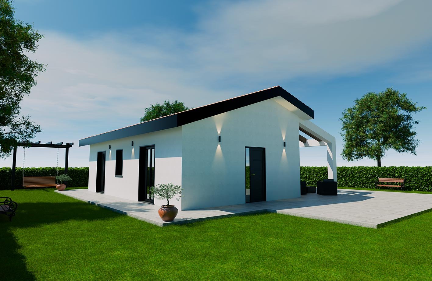 Villa_A1a_Render_Cortile_3